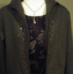 Womens Jacket Sz 8/ Dark grey